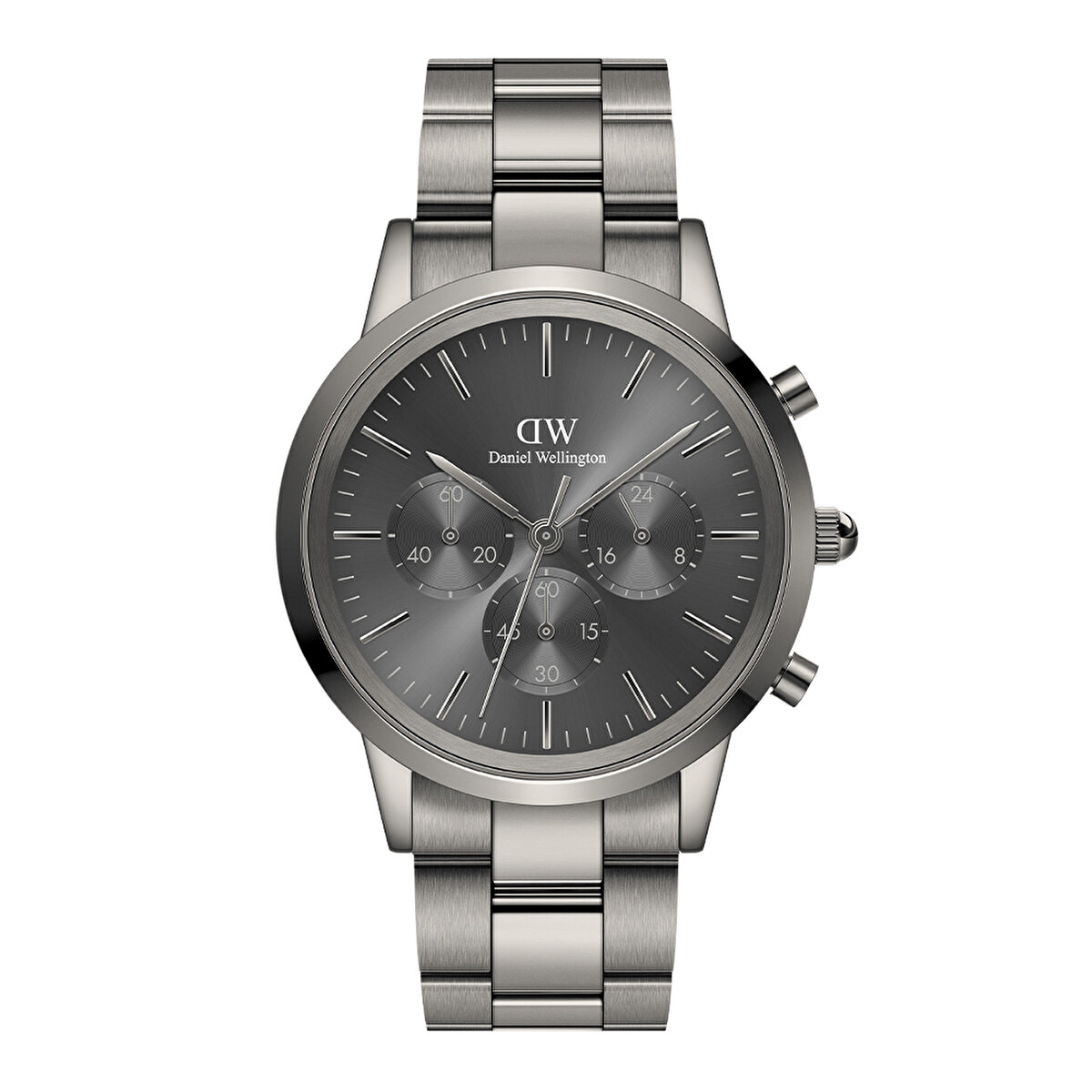 Iconic Chronograph Link Graphite DW00600643 | Konyalı Saat