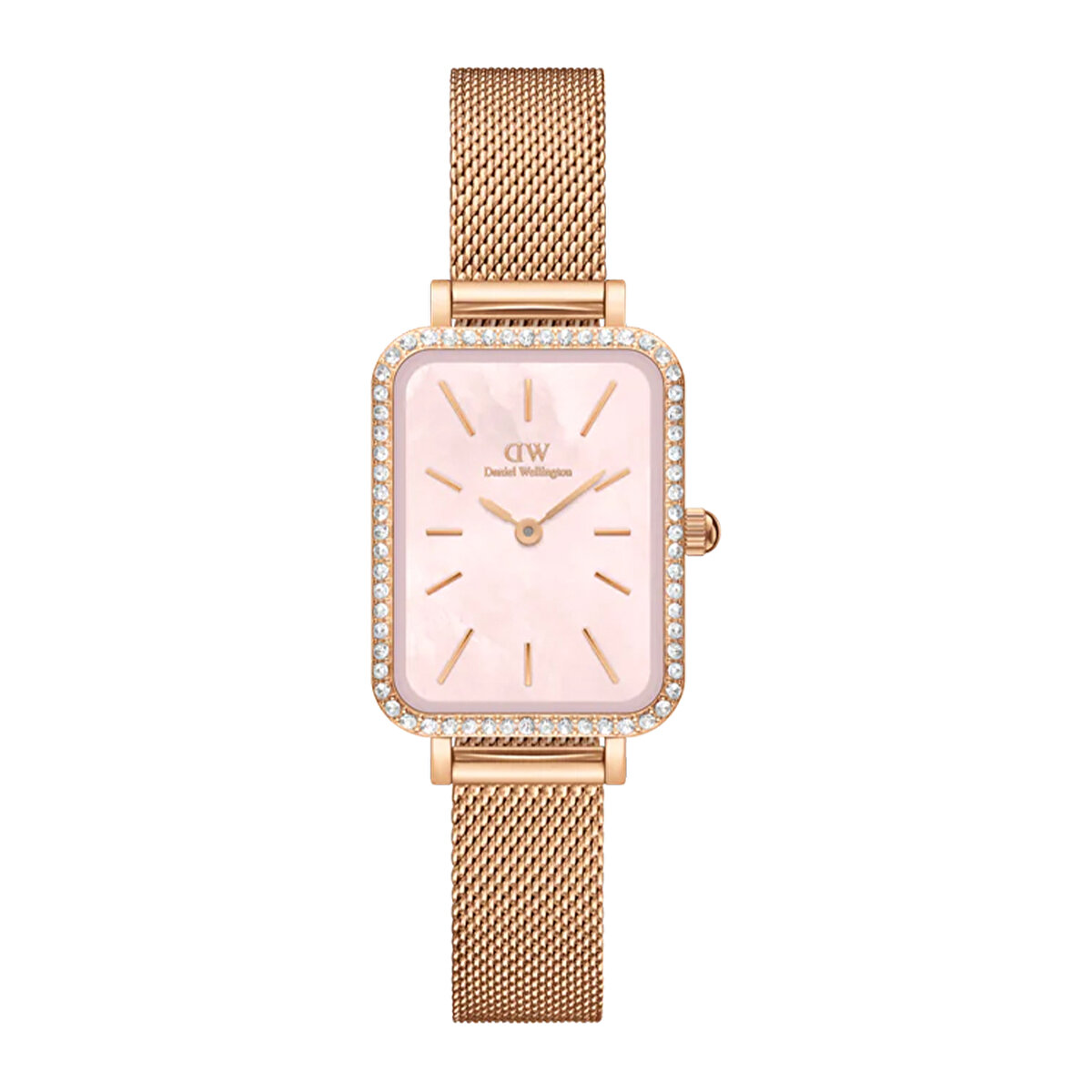Quadro Lumine Bezel Melrose Pink MOP DW00600669 | Konyalı Saat