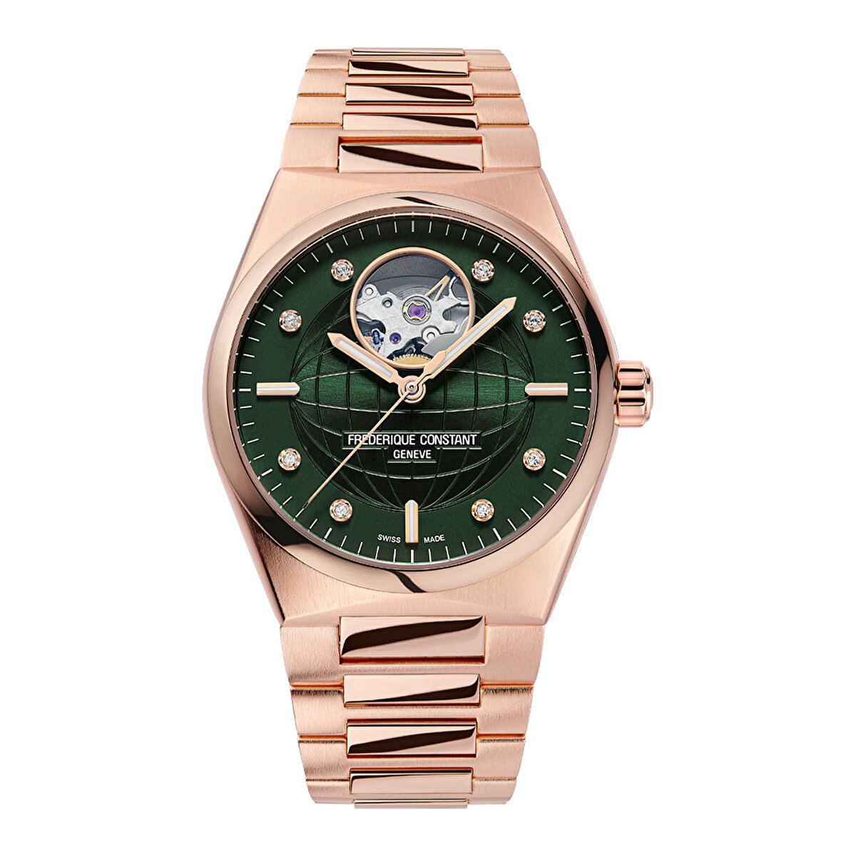 New Highlife Auto Ladies Heart Beat FC-310MPGRD2NH4B Kol Saati
