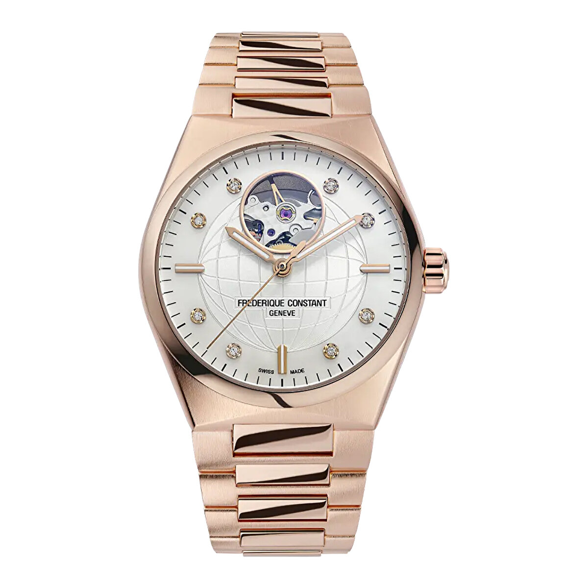 New Highlife Auto Ladies Heart Beat FC-310MPWD2NH4B Kol Saati