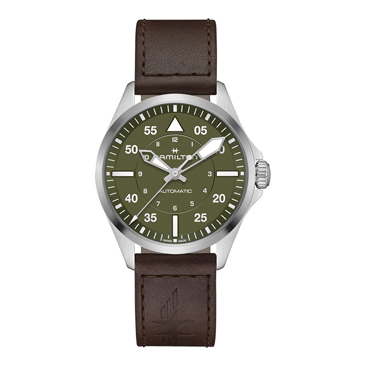 Khaki Aviation Pilot Auto 39mm H76305560 | Konyalı Saat