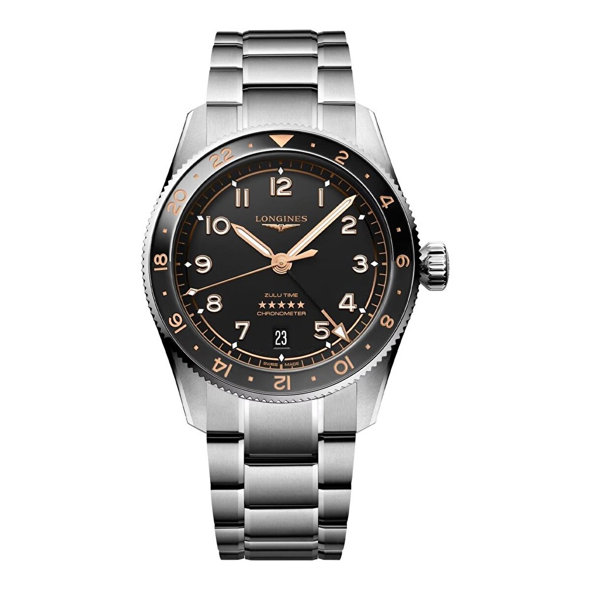 Longines Spirit Zulu Time L38024506 Kol Saati | Konyalı Saat