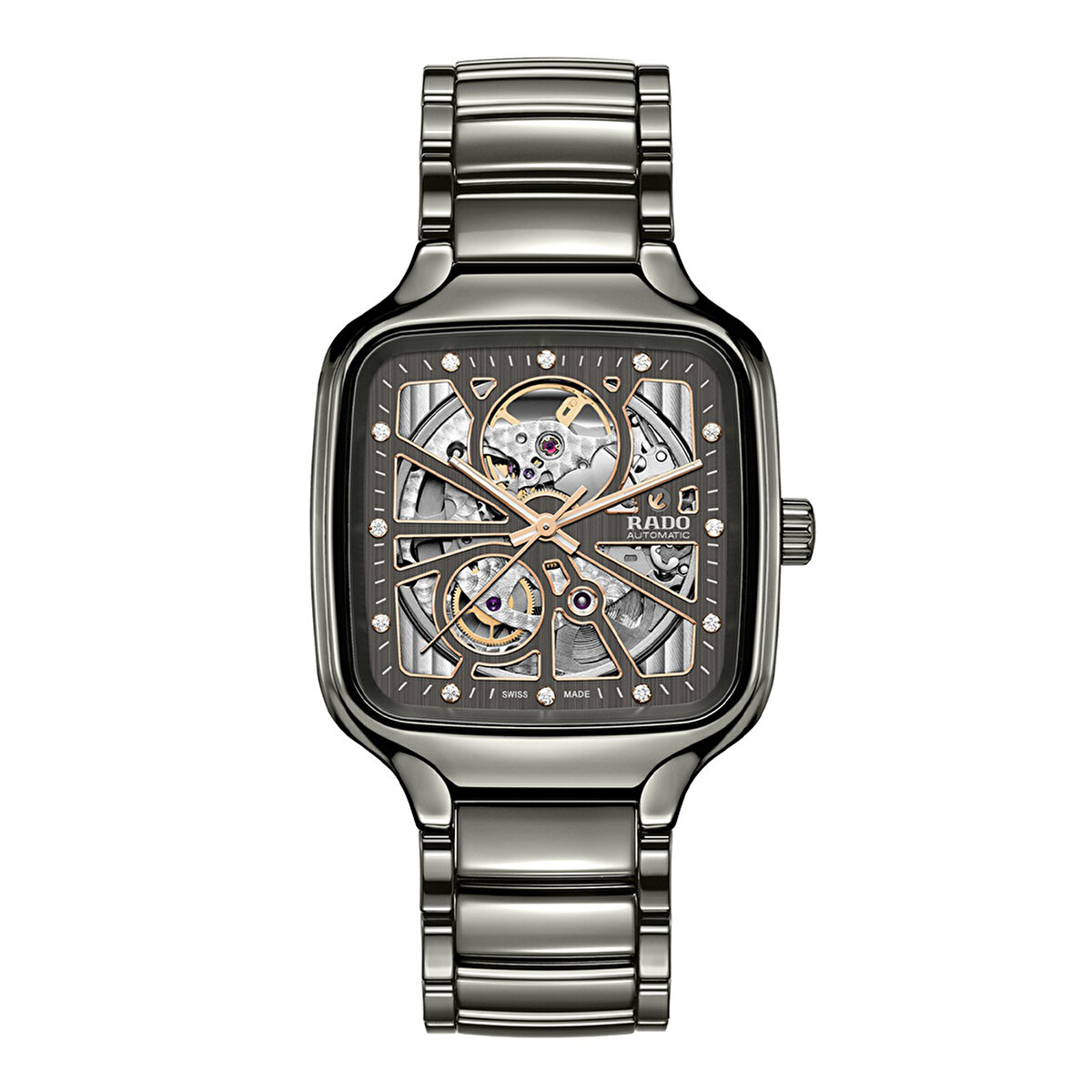 Rado True Square Automatic Open Heart R27083712 Kol Saati