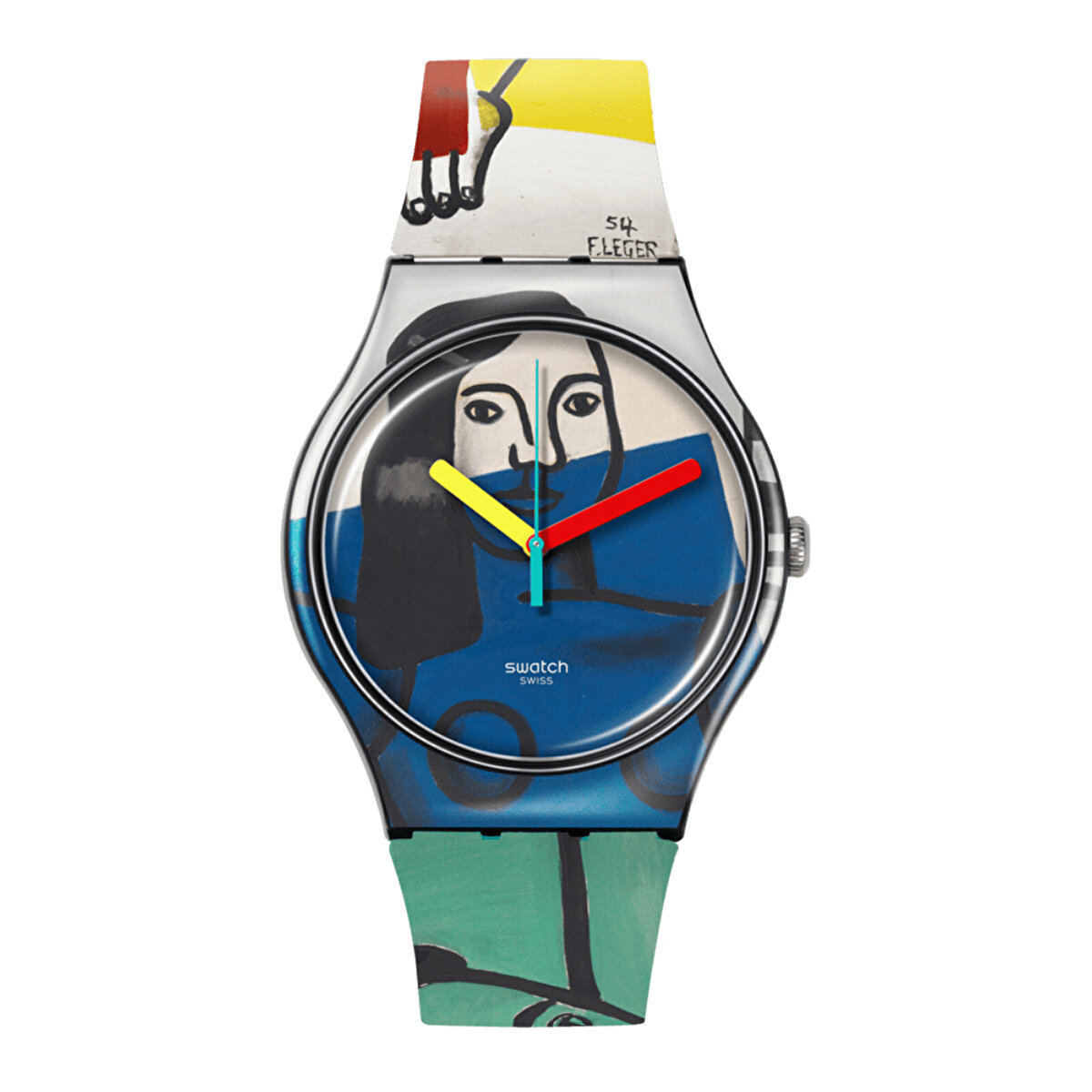 Swatch Leger's Two Women Holding Flowers SUOZ363 Kol Saati