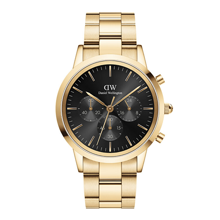 m*5様 オルゴン　ふりふりゴールド200mm Iconic Chronograph Link Onyx G DW00600641 | Konyalı Saat