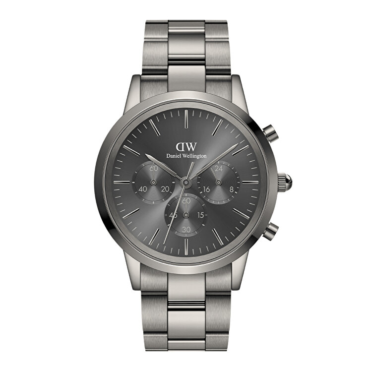 Iconic Chronograph Link Graphite DW00600643 | Konyalı Saat