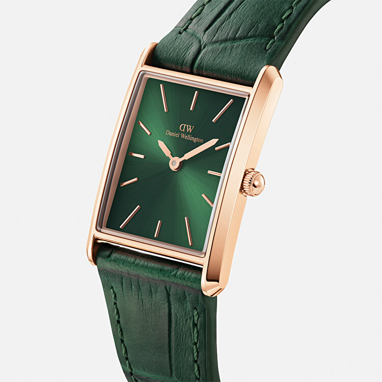 Bound Crocodile Emerald Sunray Rose Gold DW00600694 | Konyalı Saat