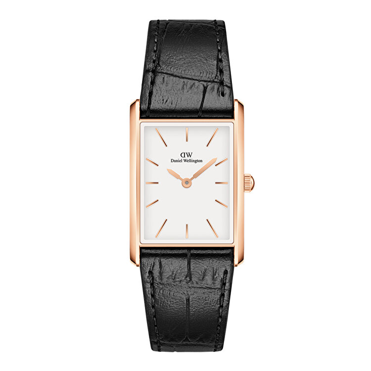 Bound Black Crocodile Rose Gold DW00600698 | Konyalı Saat