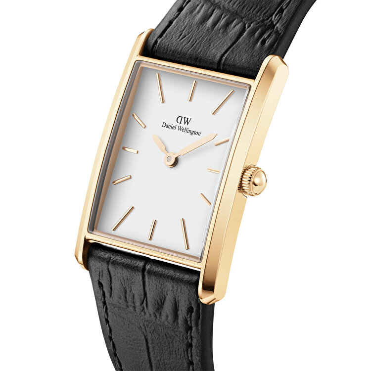 Bound Black Crocodile Gold DW00600740 | Konyalı Saat