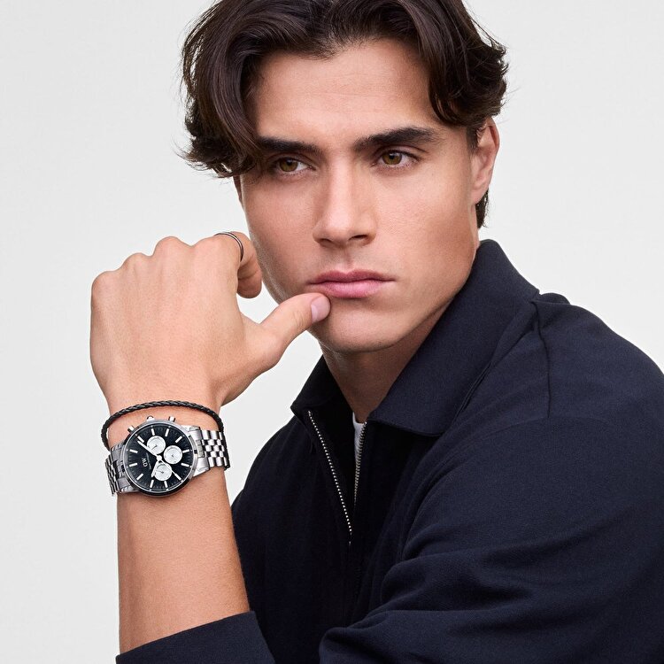 Iconic 42 Chronograph Arch 5-Link Onyx Panda S DW00600873 Kol