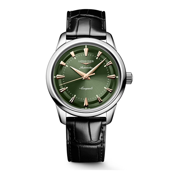 ちえ様7【1845】淡色九尾 緑  ルミナスストーンF Longines Conquest Heritage L16494022 Kol Saati | Konyalı Saat
