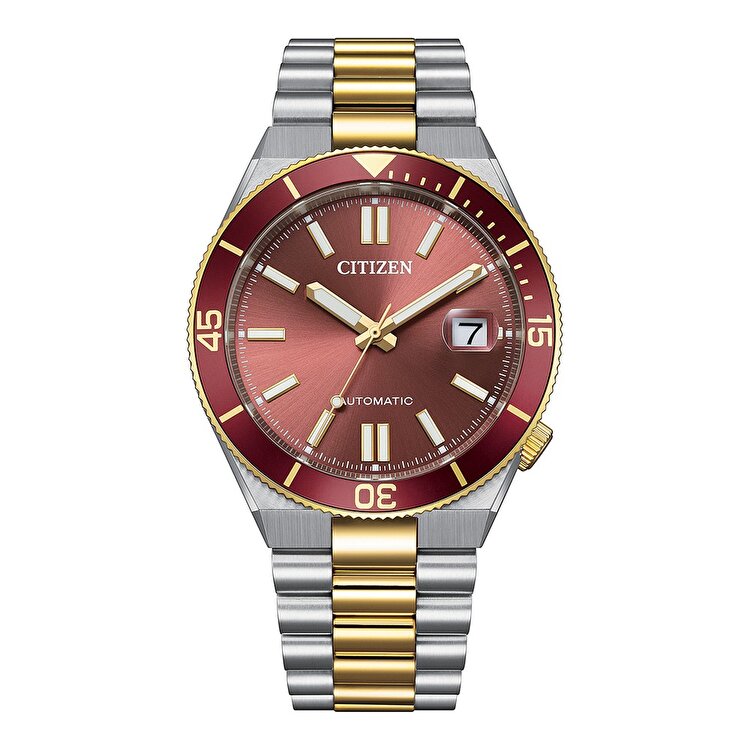 時計 CITIZEN TSUYOSA Citizen Tsuyosa Shore Coral Red NJ0234-58X Otomatik Erkek Kol